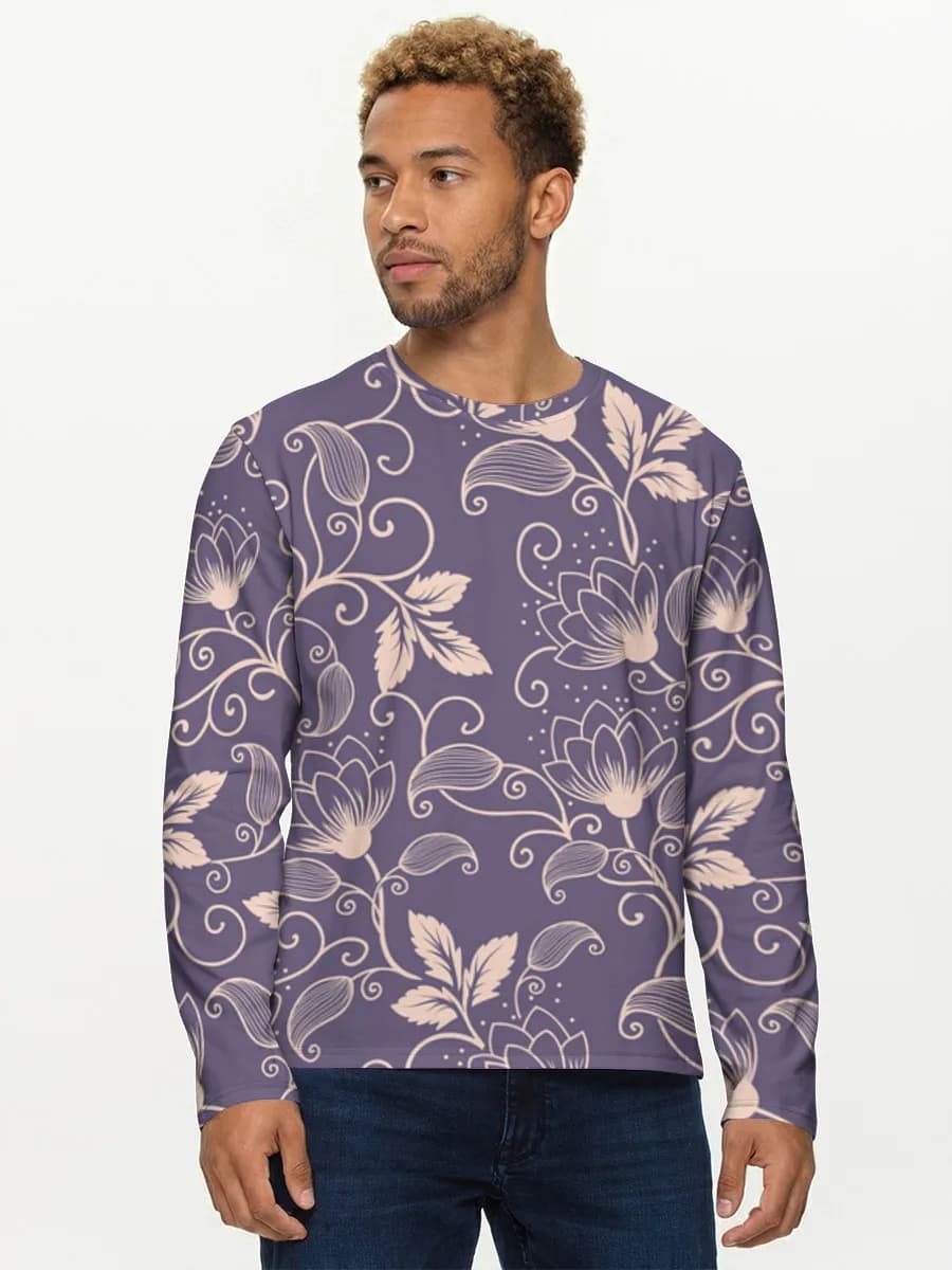 Men's cotton long sleeve shirt