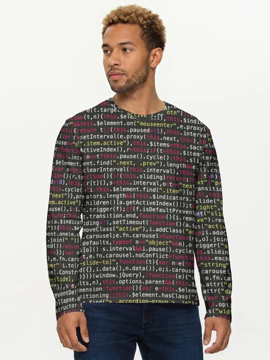 Men's cotton long sleeve shirt