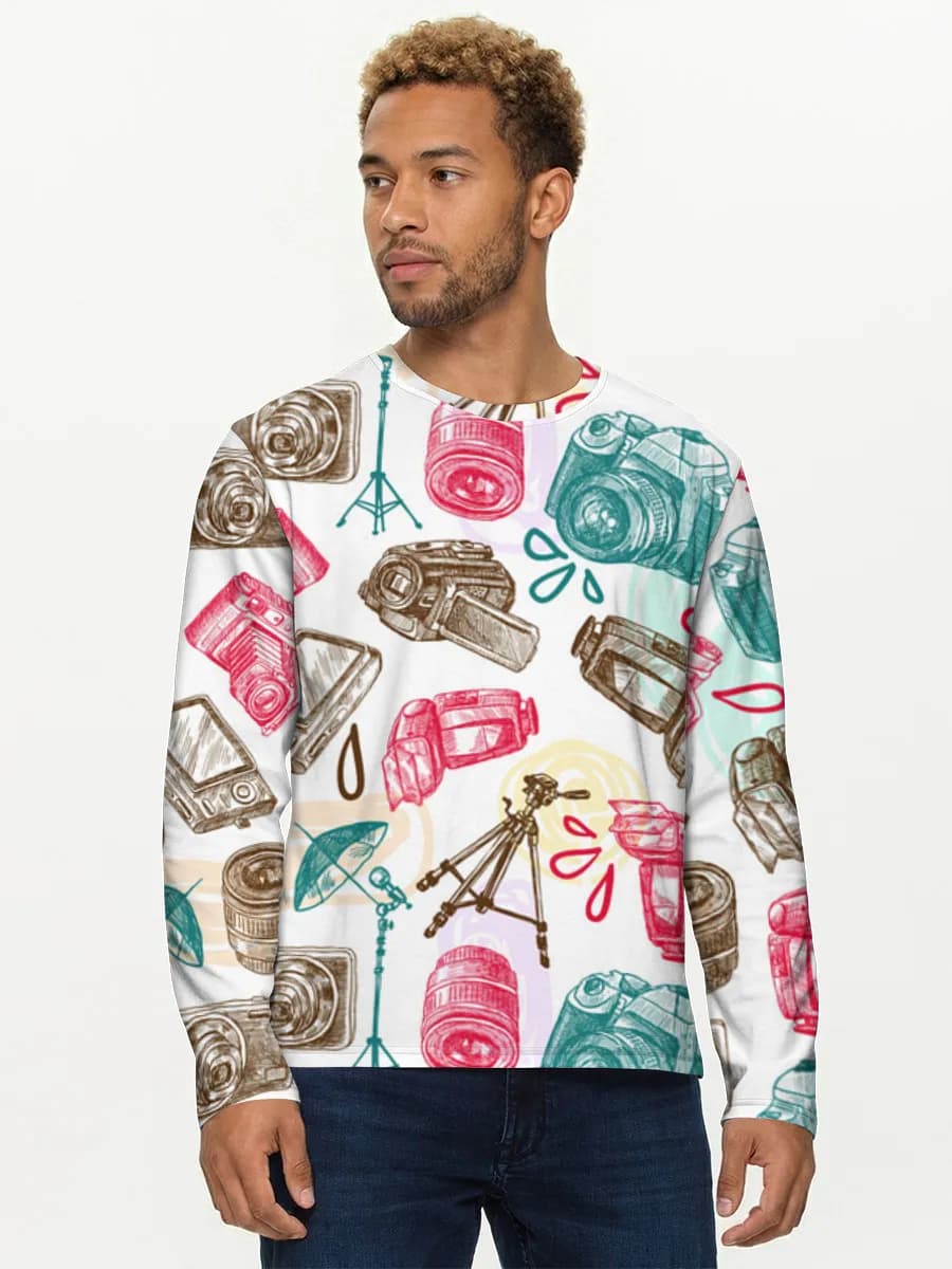 Men's cotton long sleeve shirt