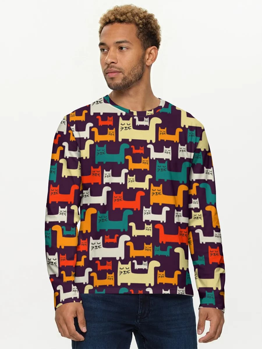 Men's cotton long sleeve shirt