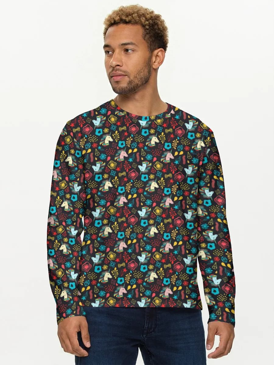 Men's cotton long sleeve shirt