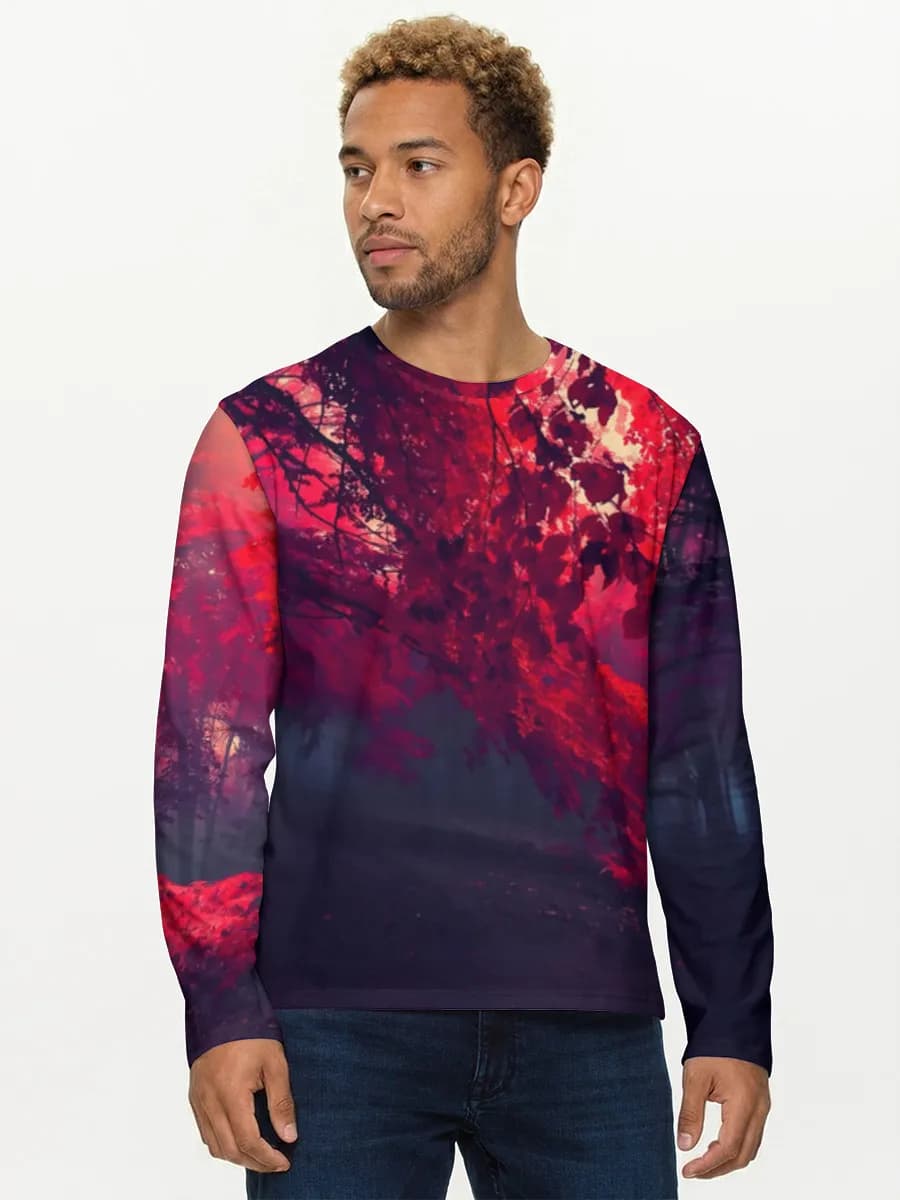T-shirt Coton Manches Longues Homme