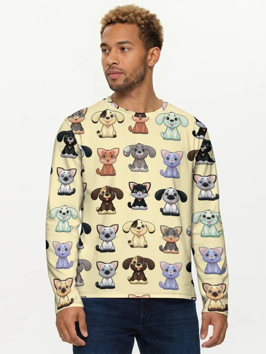 Men's cotton long sleeve shirt