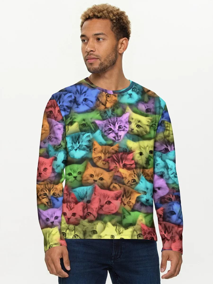 T-shirt Coton Manches Longues Homme