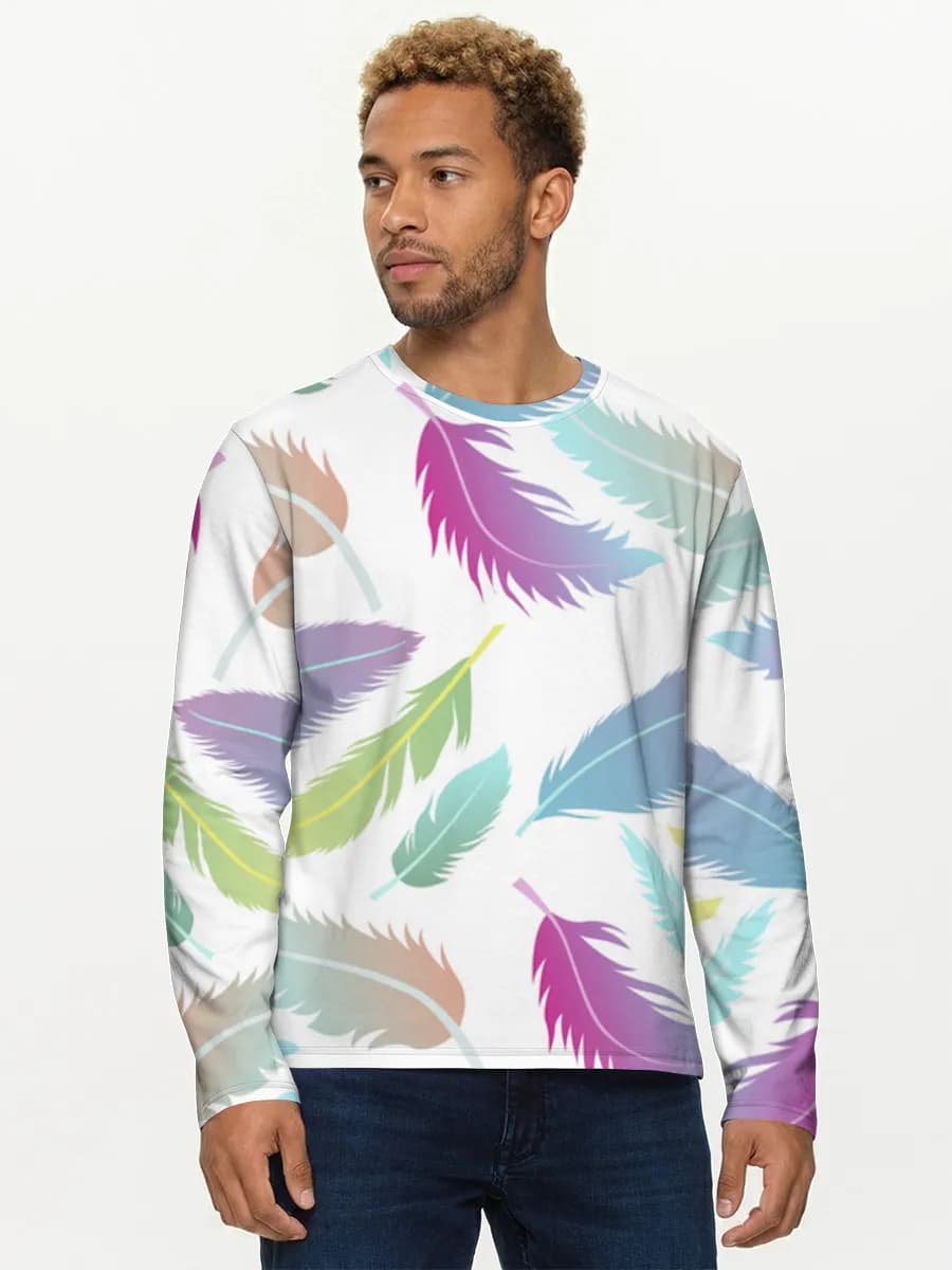 Camisa de manga larga de algodón para hombre
