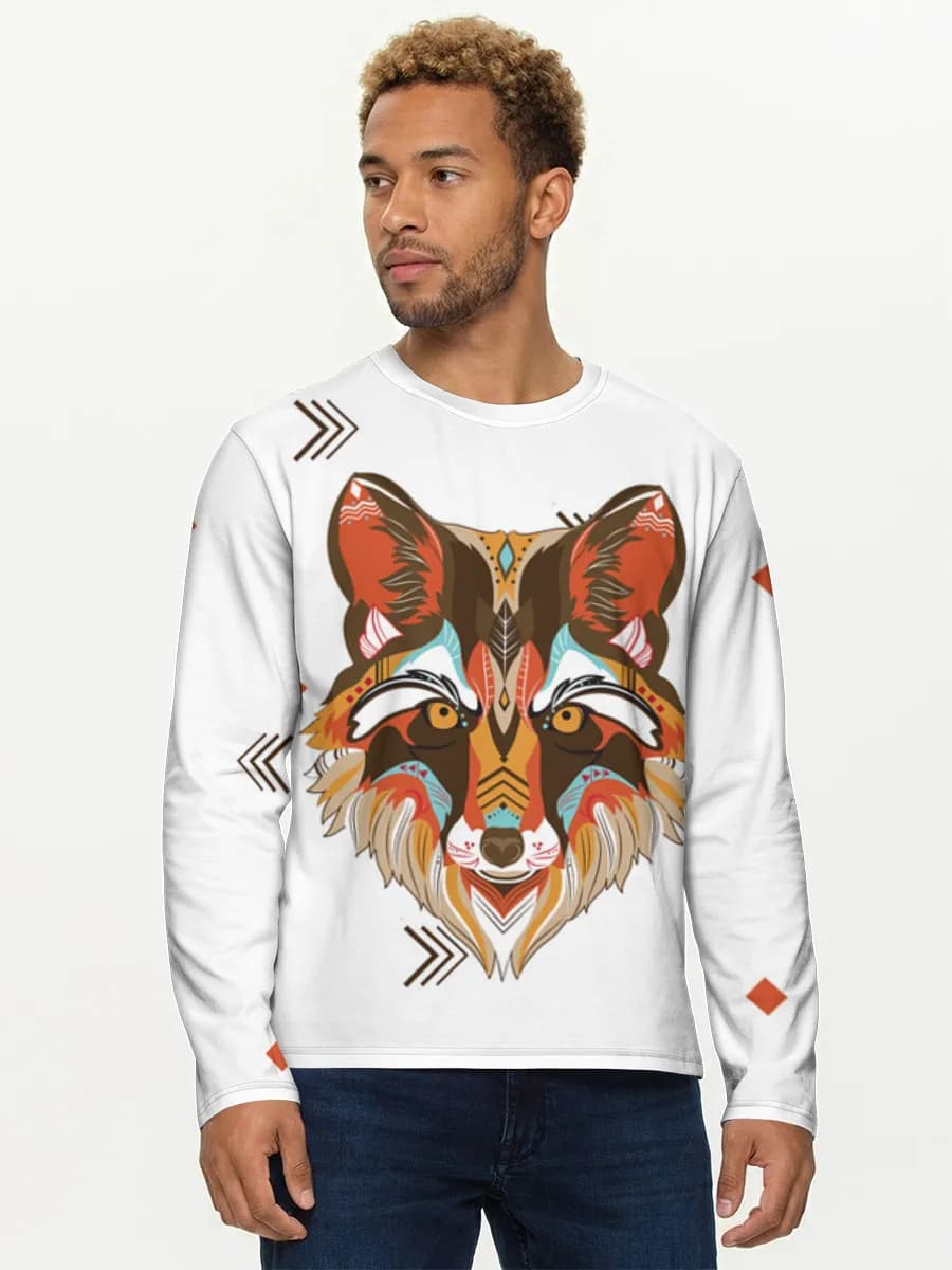 Men's cotton long sleeve shirt