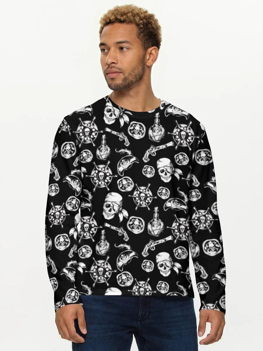 T-shirt Coton Manches Longues Homme
