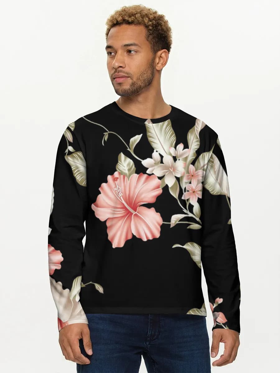 Men's cotton long sleeve shirt