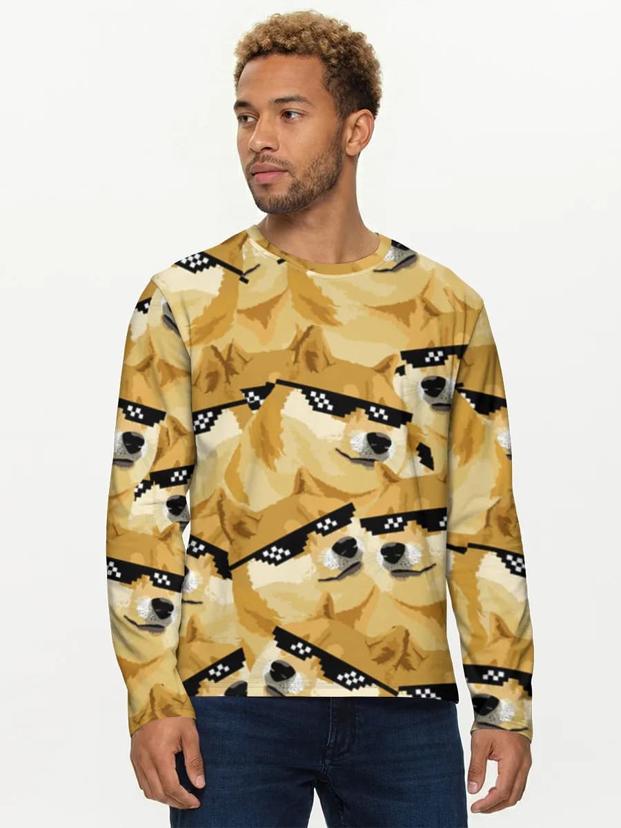 Men's cotton long sleeve shirt