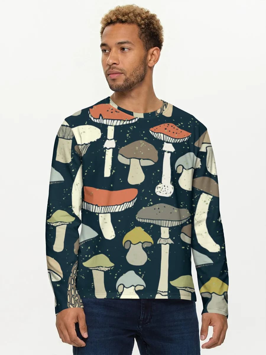 Men's cotton long sleeve shirt