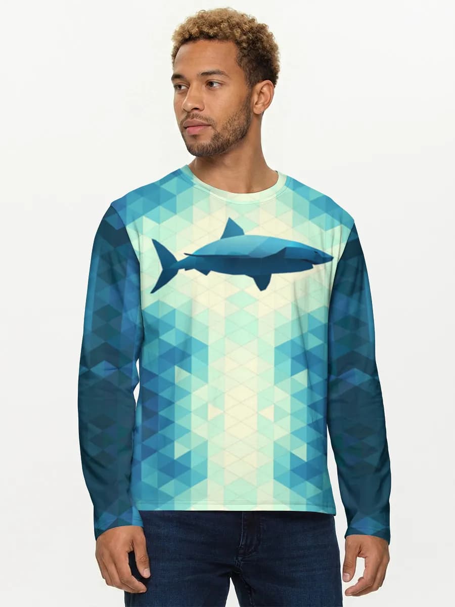T-shirt Coton Manches Longues Homme