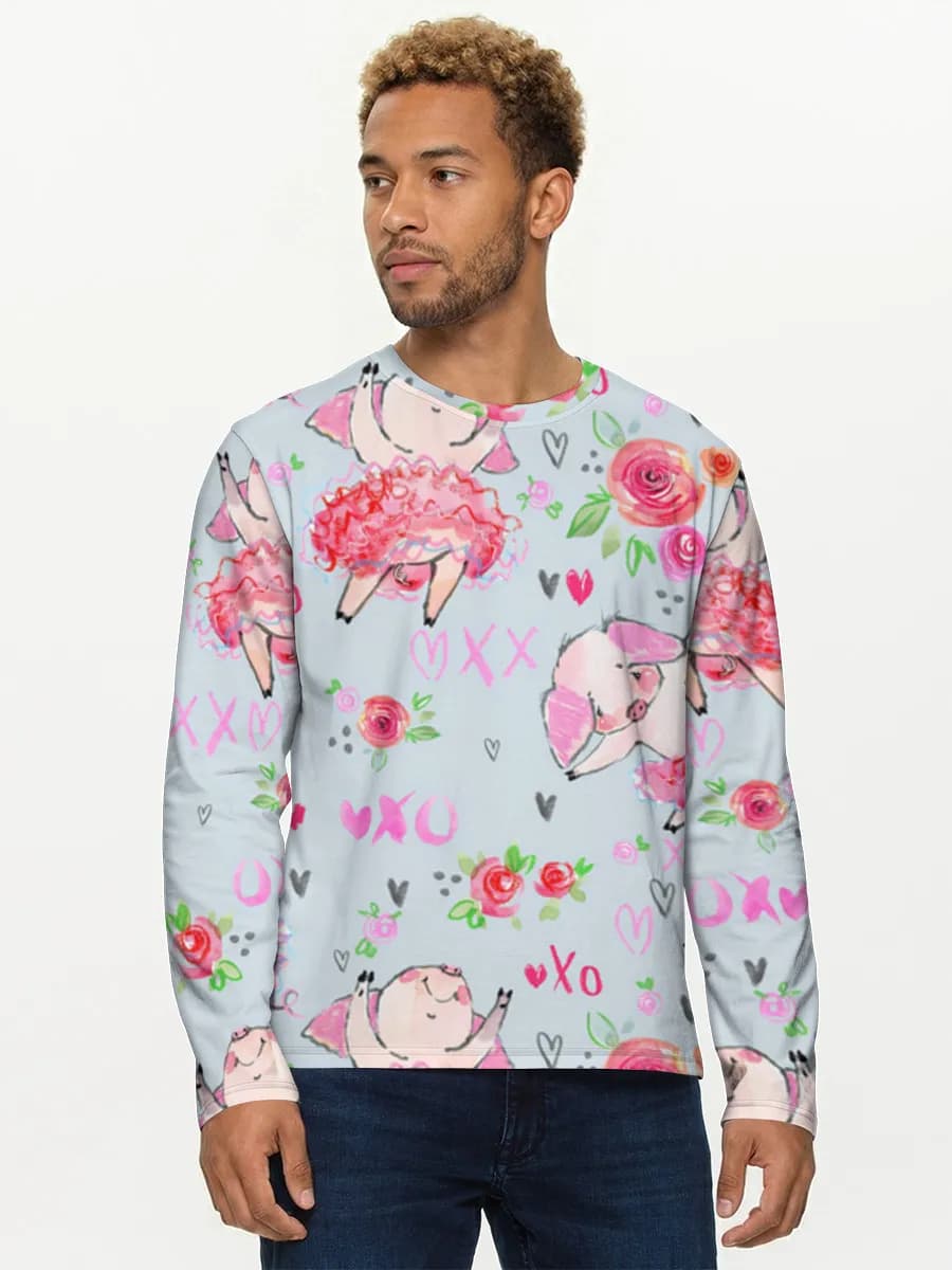 Men's cotton long sleeve shirt