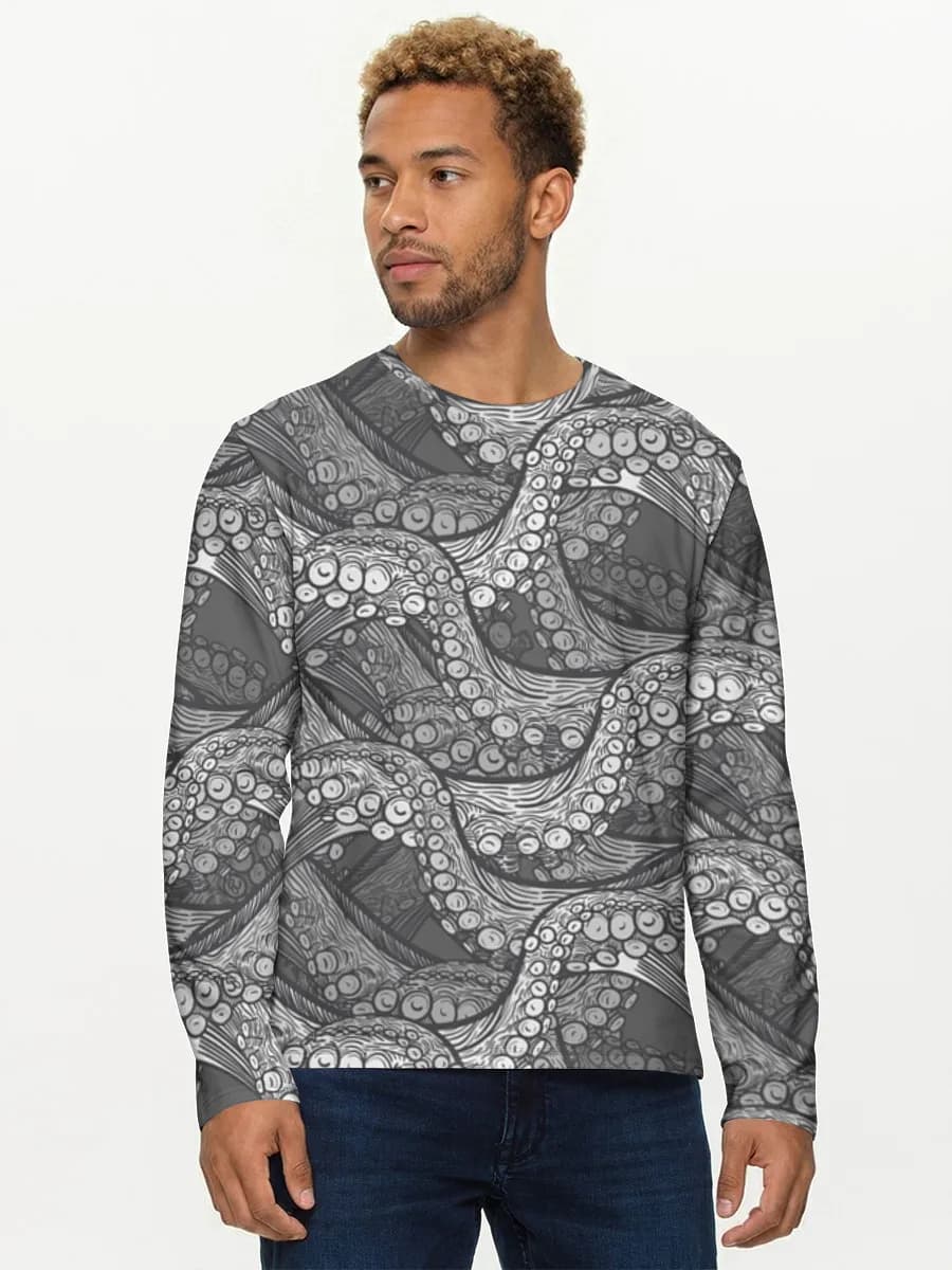 T-shirt Coton Manches Longues Homme