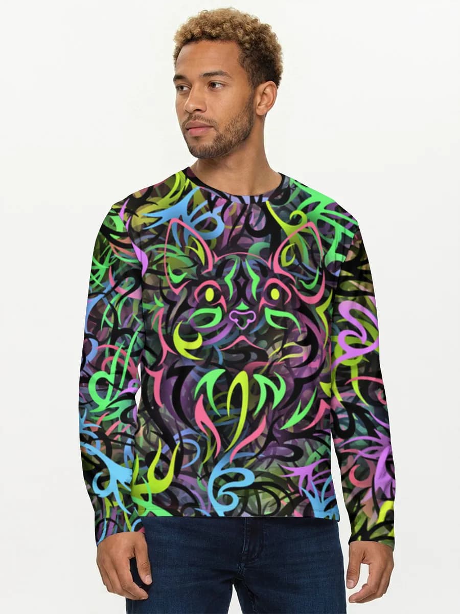 Men's cotton long sleeve shirt