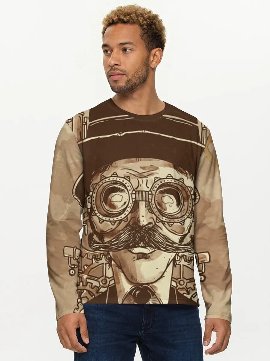 Men's cotton long sleeve shirt