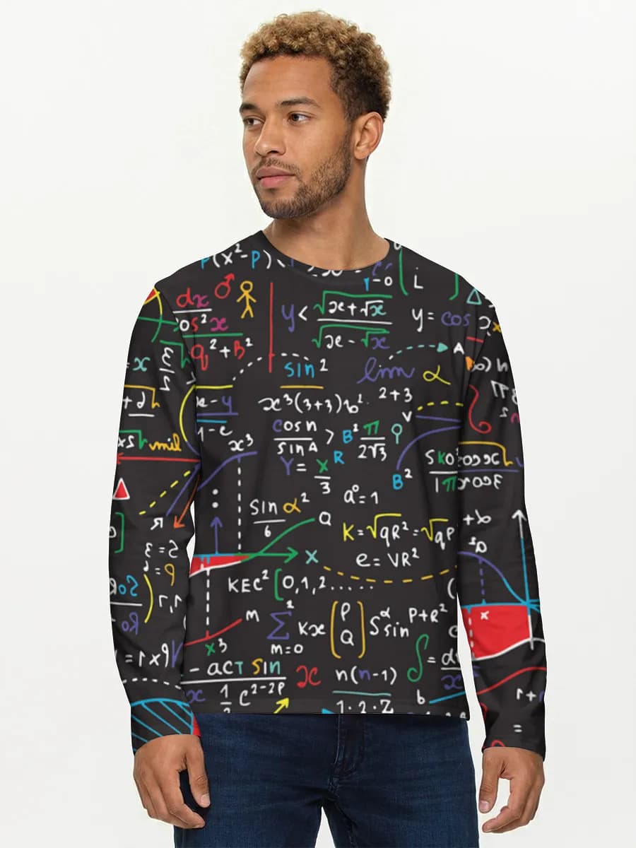 Men's cotton long sleeve shirt