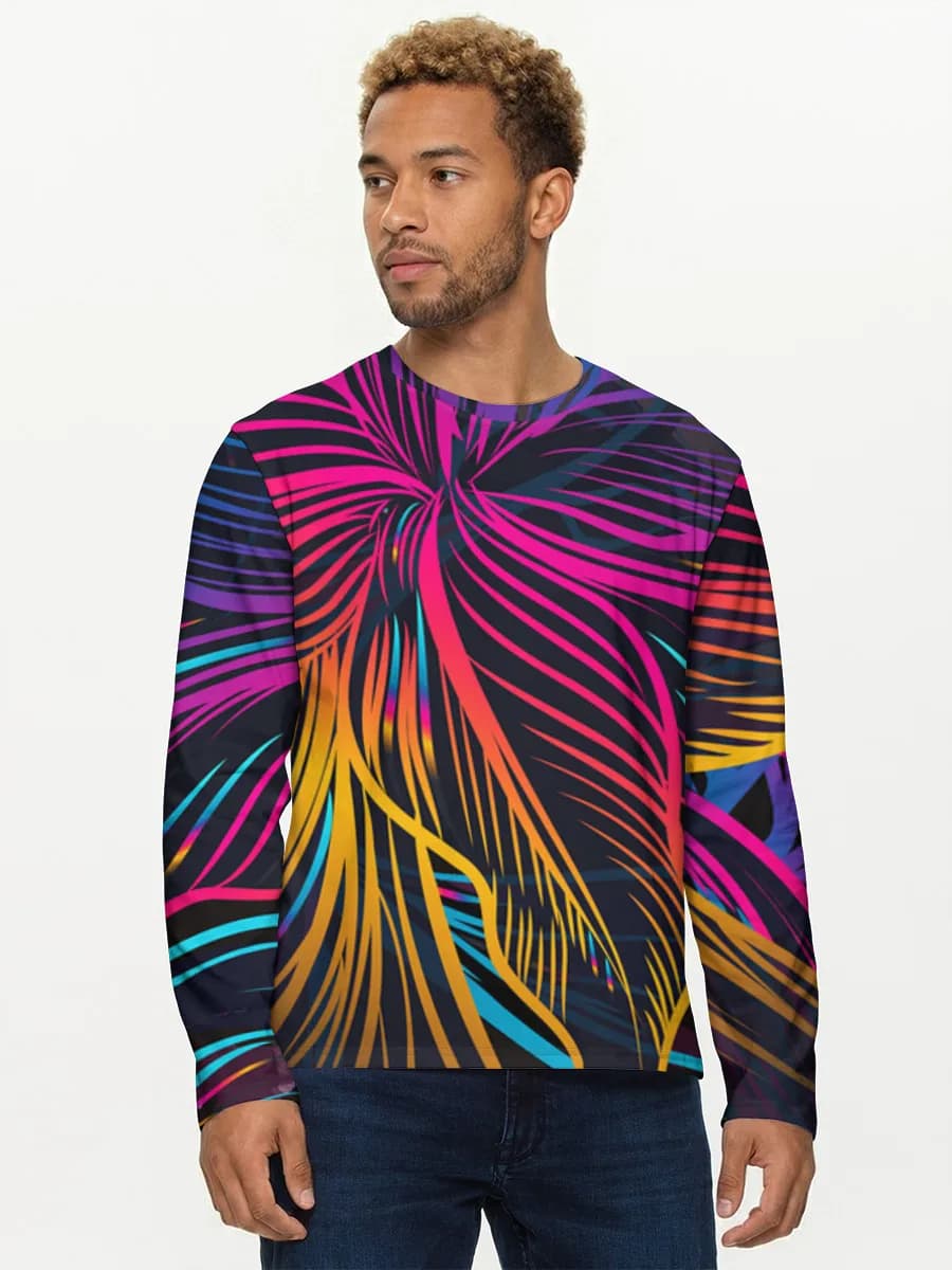 Men's cotton long sleeve shirt