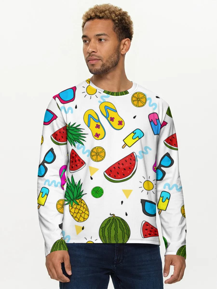 Men's cotton long sleeve shirt