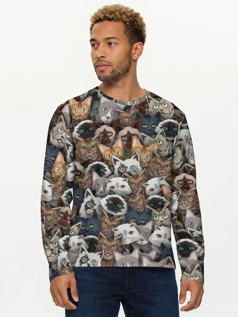 Men's cotton long sleeve shirt