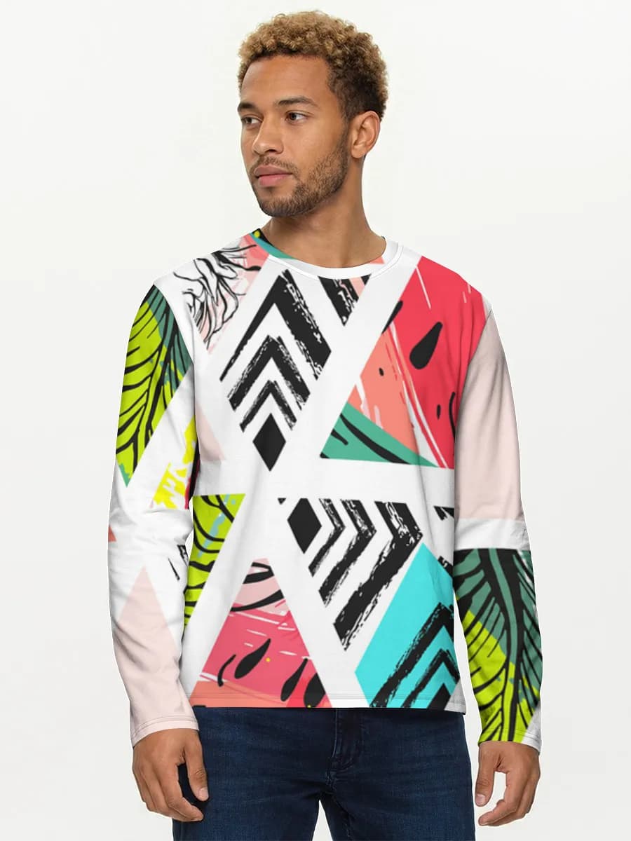Men's cotton long sleeve shirt