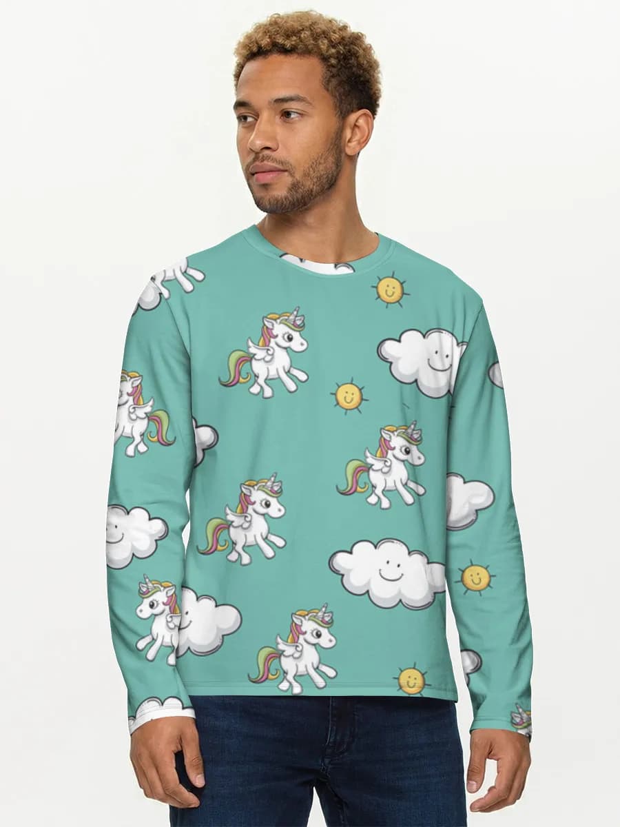 Men's cotton long sleeve shirt