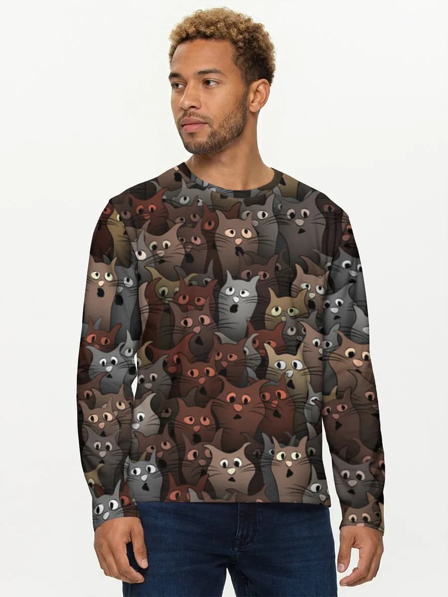 Men's cotton long sleeve shirt