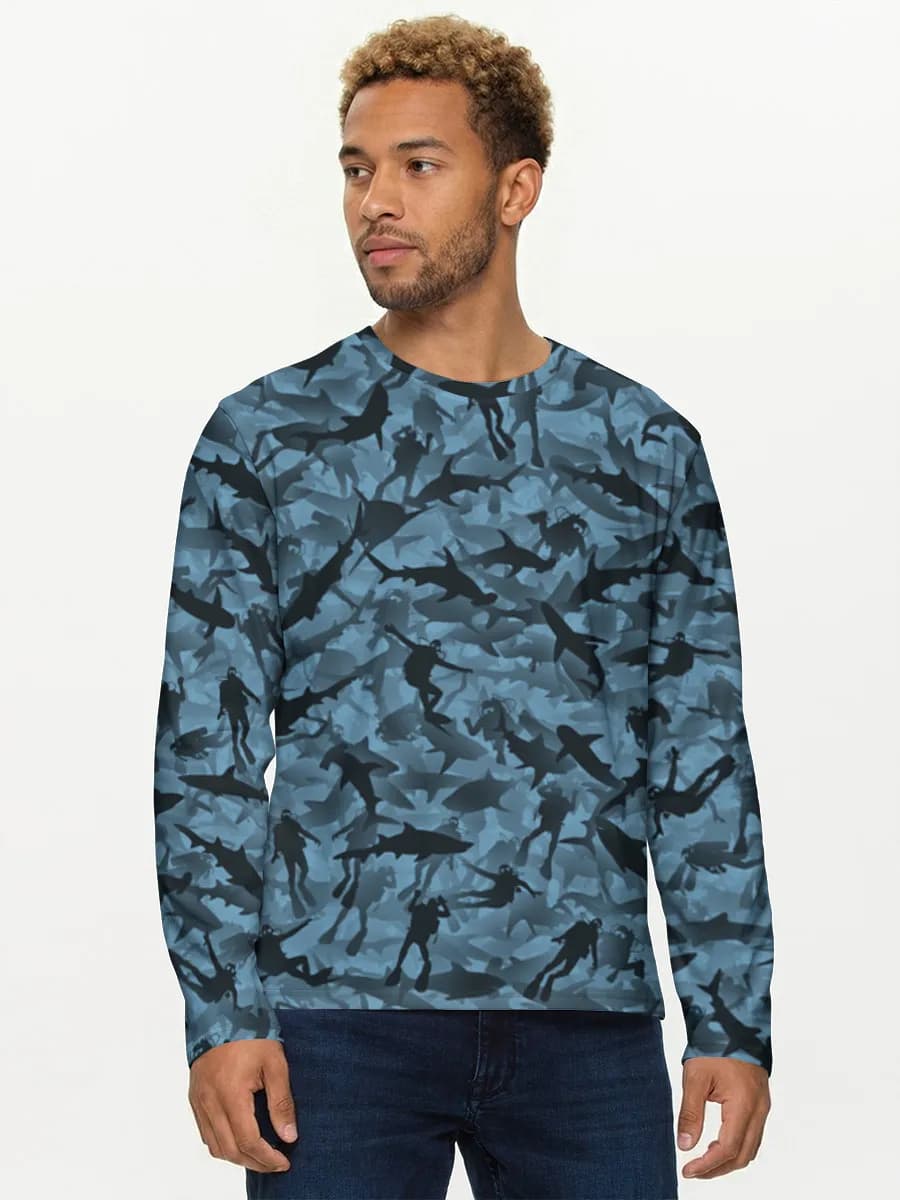 T-shirt Coton Manches Longues Homme