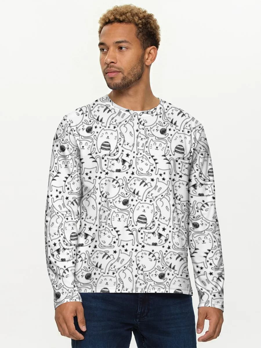 Men's cotton long sleeve shirt