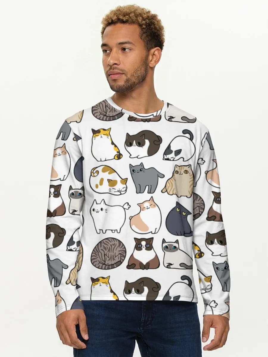Camisa de manga larga de algodón para hombre