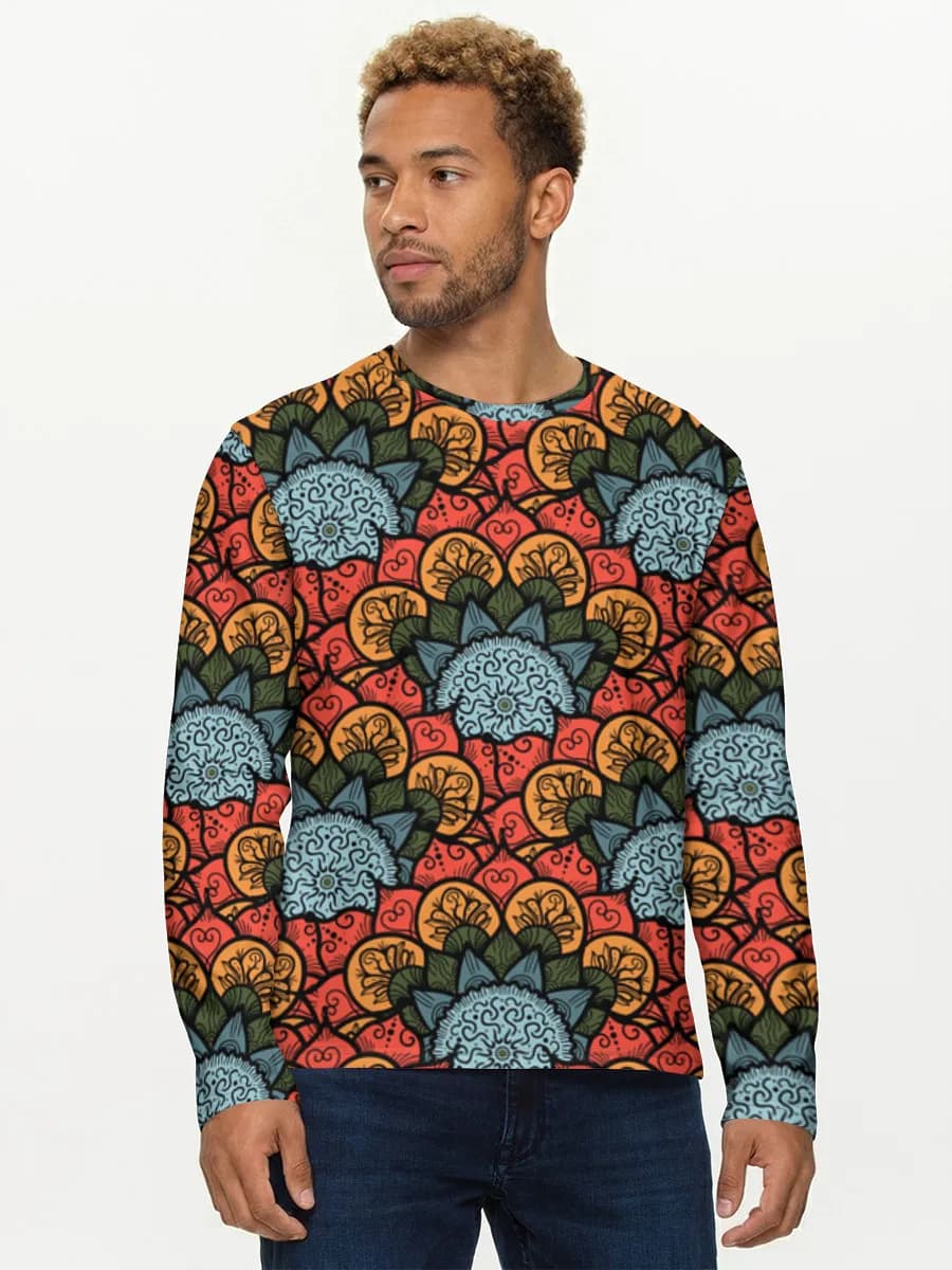 Men's cotton long sleeve shirt