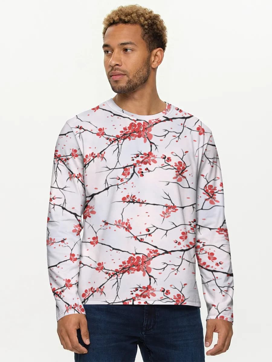 Camisa de manga larga de algodón para hombre