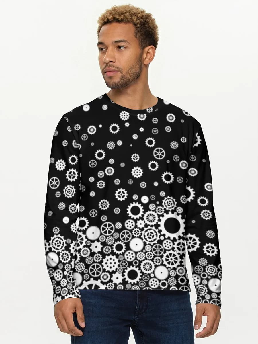 Men's cotton long sleeve shirt