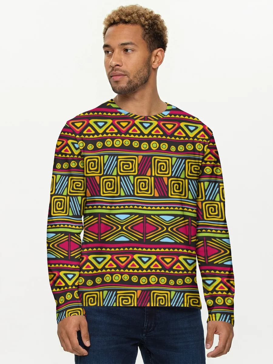 Men's cotton long sleeve shirt