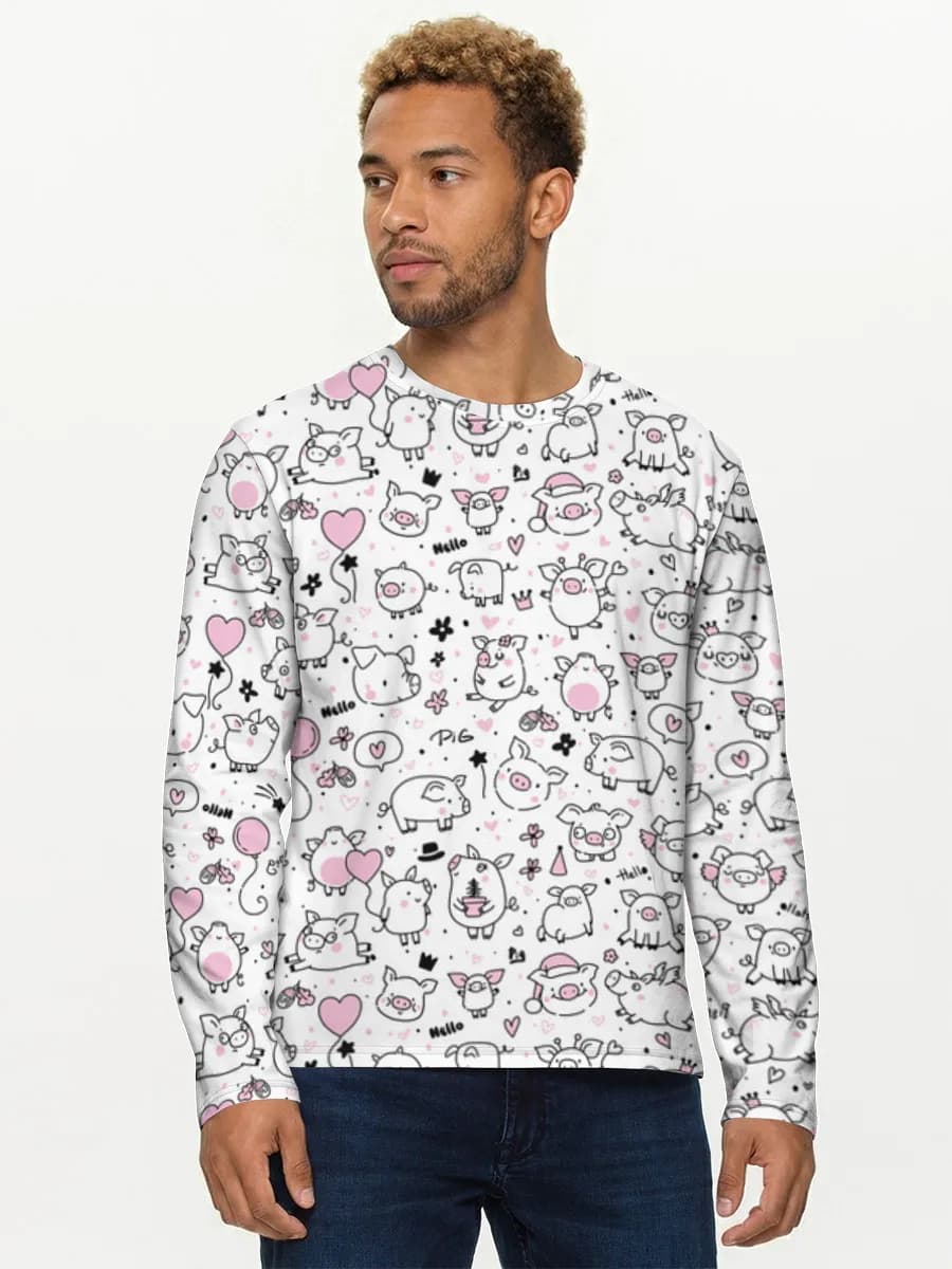 Men's cotton long sleeve shirt