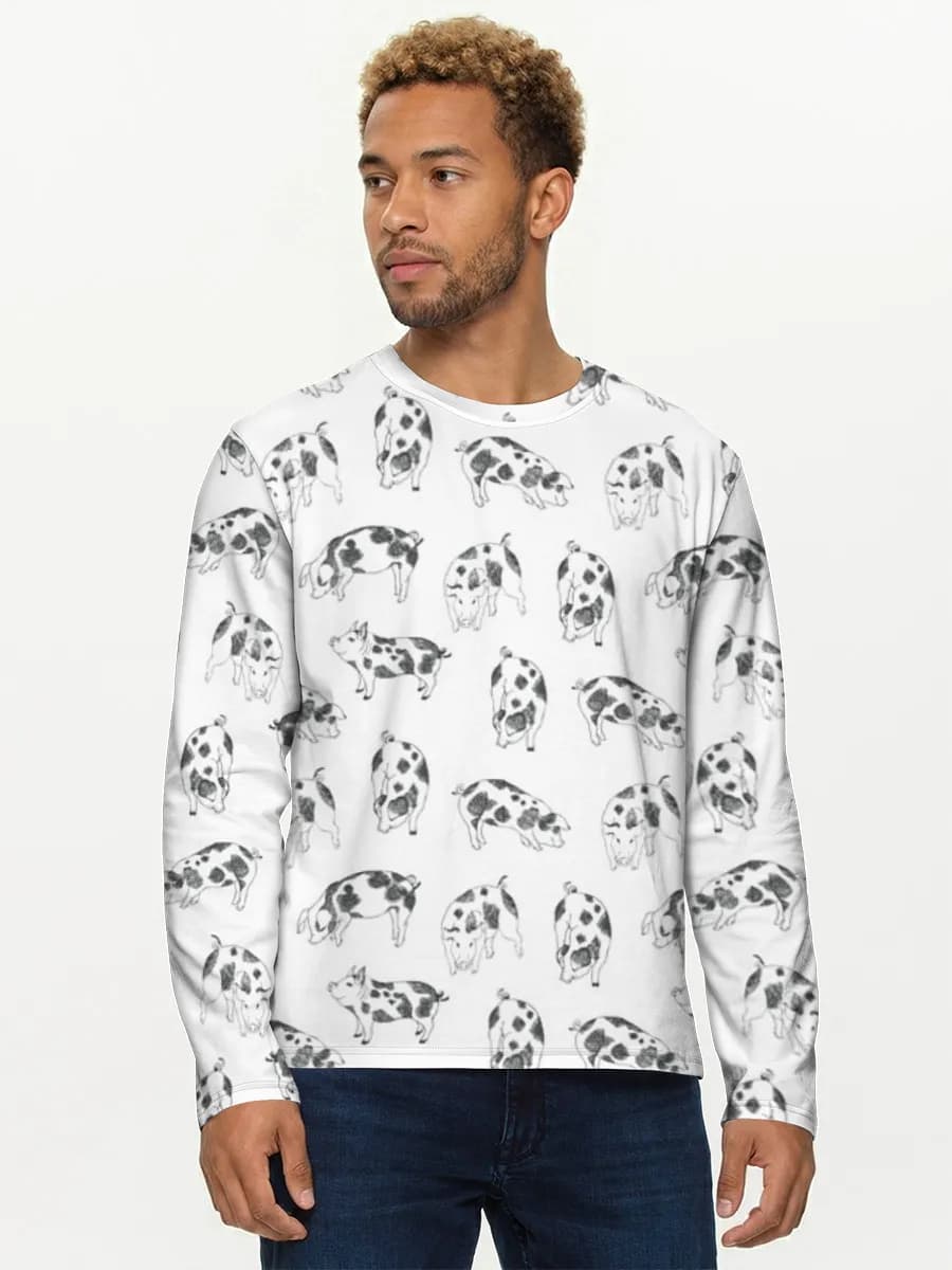 Men's cotton long sleeve shirt