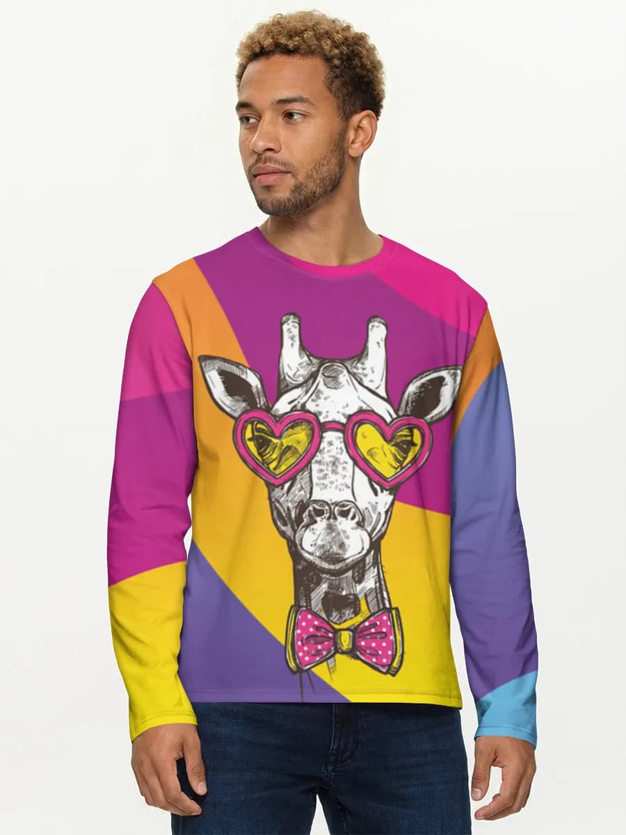 Camisa de manga larga de algodón para hombre