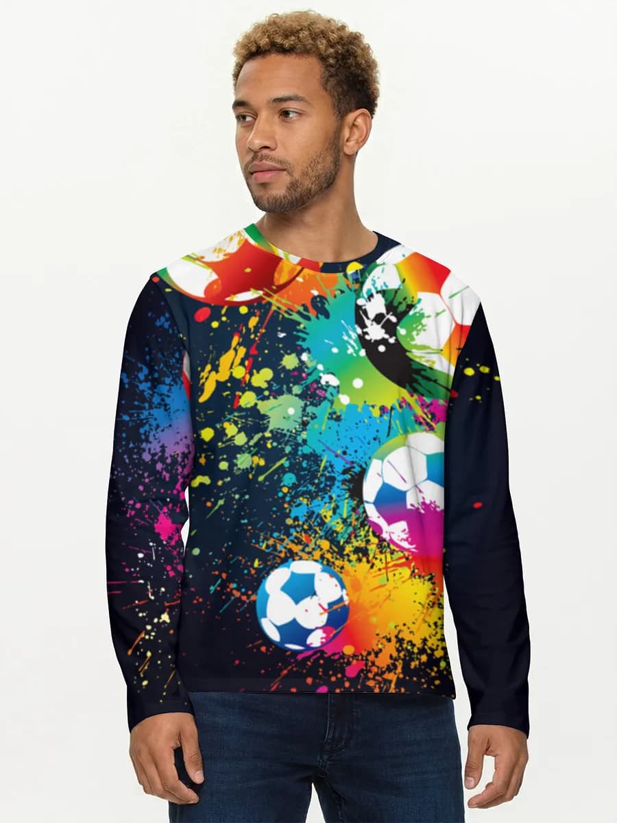 Camisa de manga larga de algodón para hombre