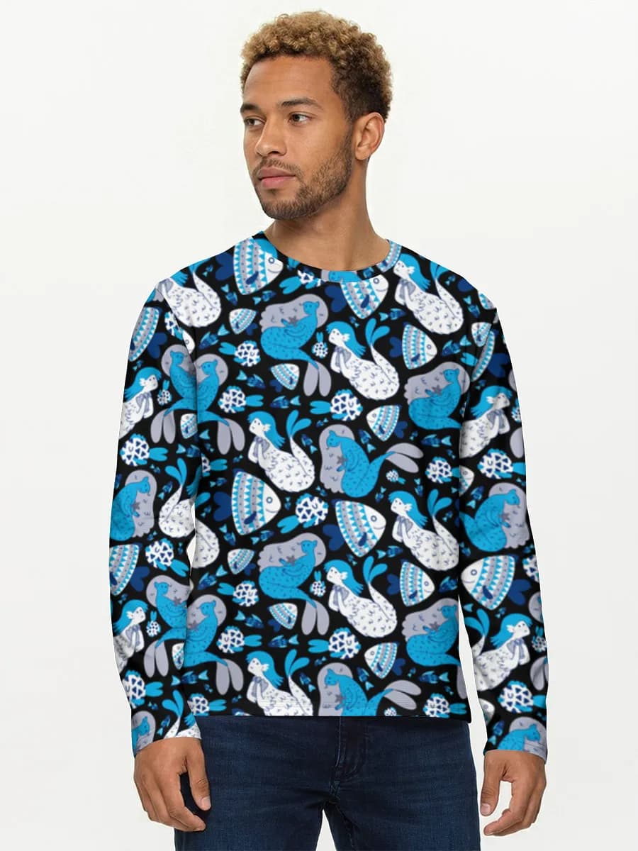 Camisa de manga larga de algodón para hombre