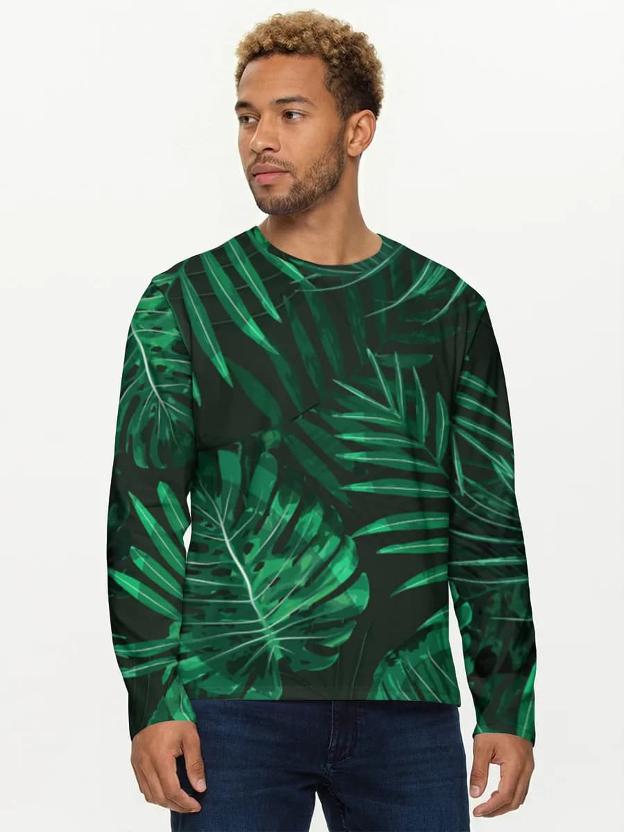 T-shirt Coton Manches Longues Homme