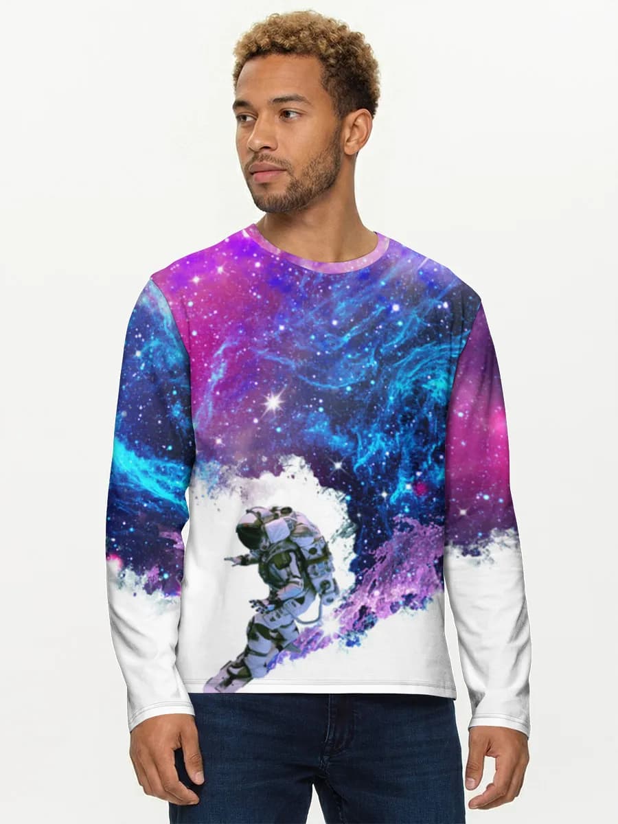 T-shirt Coton Manches Longues Homme