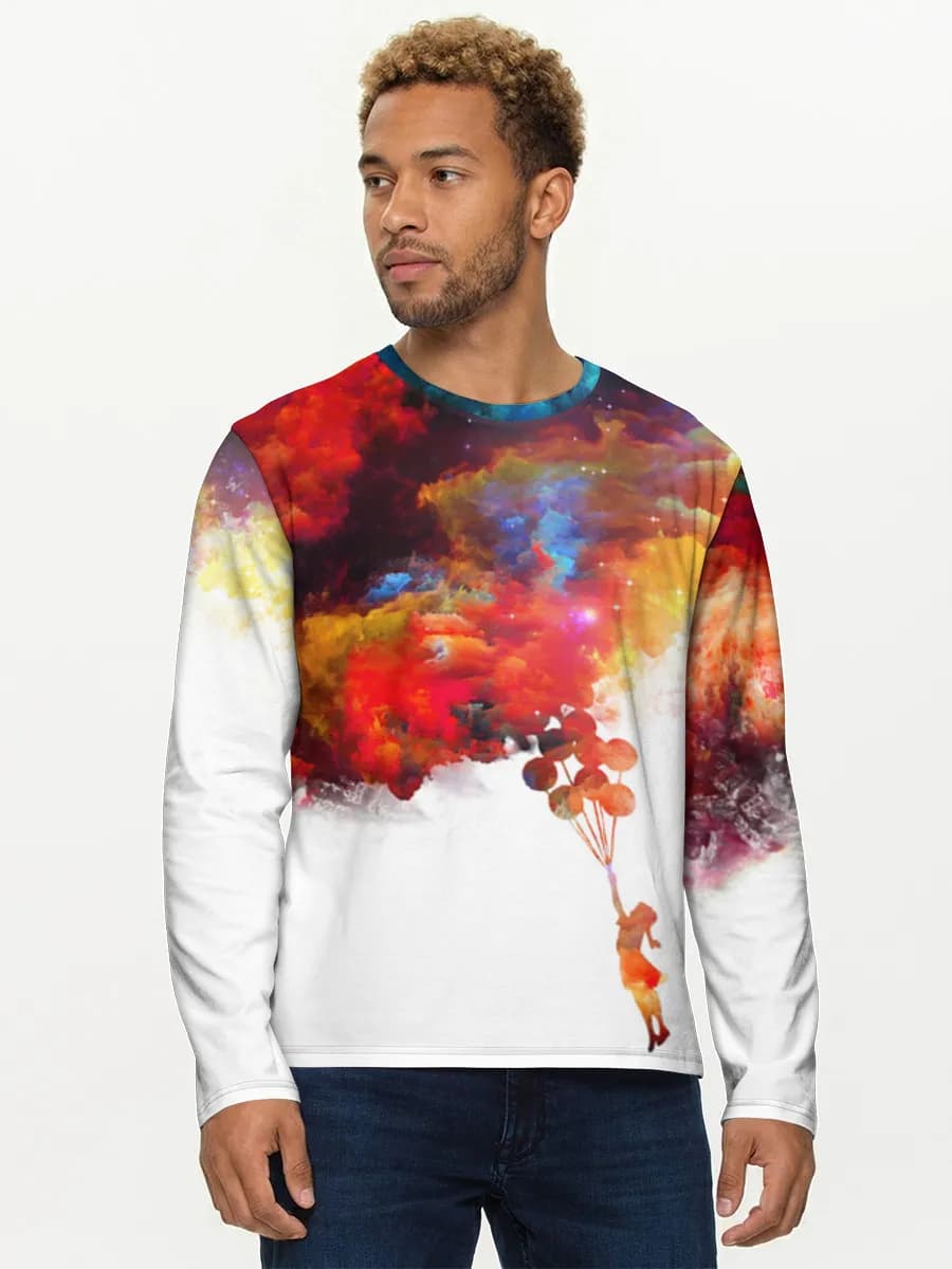 Men's cotton long sleeve shirt