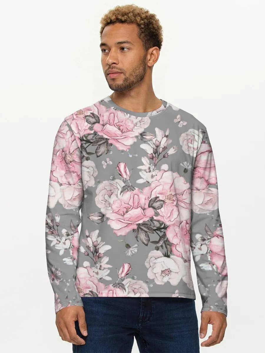 Men's cotton long sleeve shirt