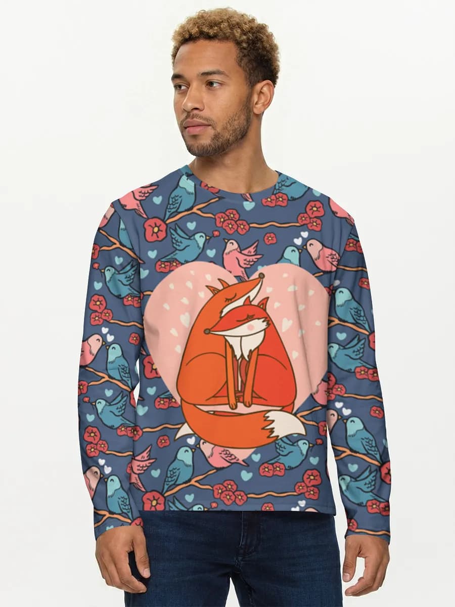 Men's cotton long sleeve shirt