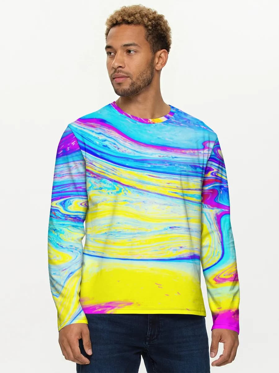 T-shirt Coton Manches Longues Homme