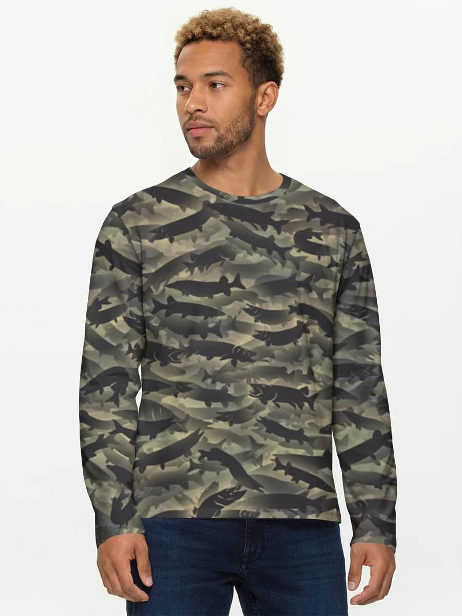 Men's cotton long sleeve shirt