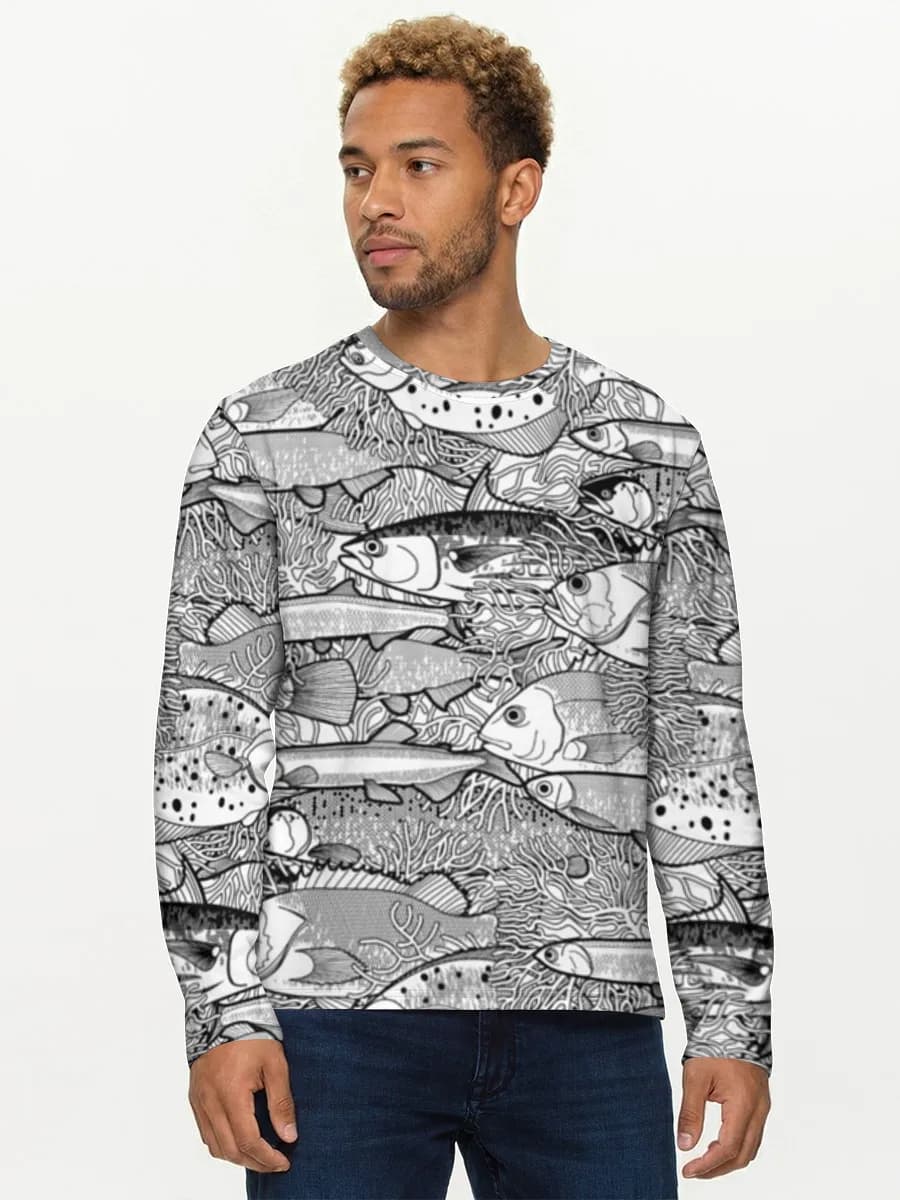 Men's cotton long sleeve shirt