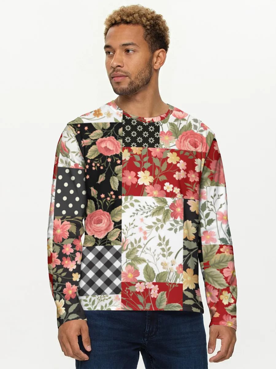 Men's cotton long sleeve shirt