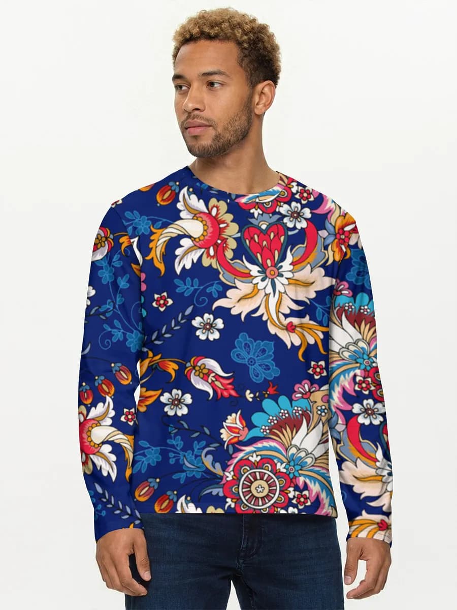 Men's cotton long sleeve shirt