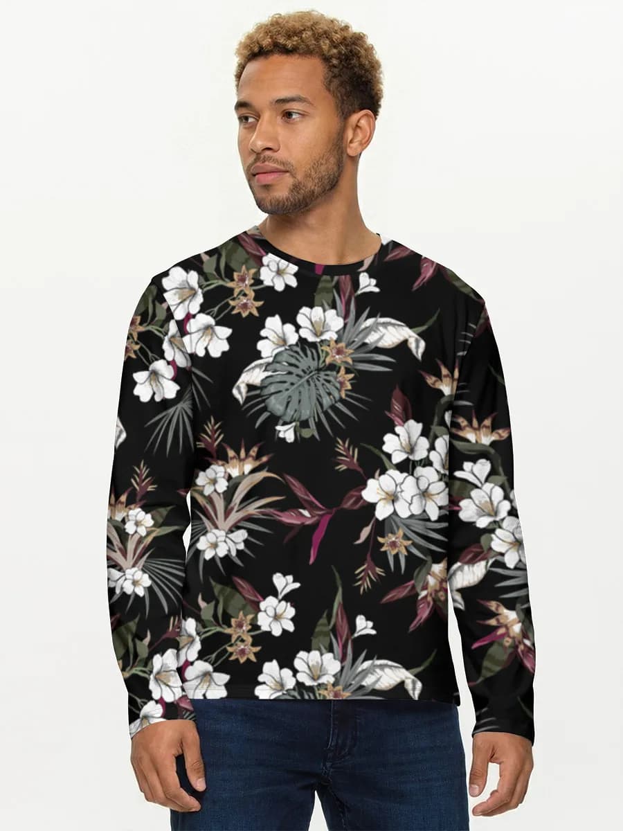 T-shirt Coton Manches Longues Homme