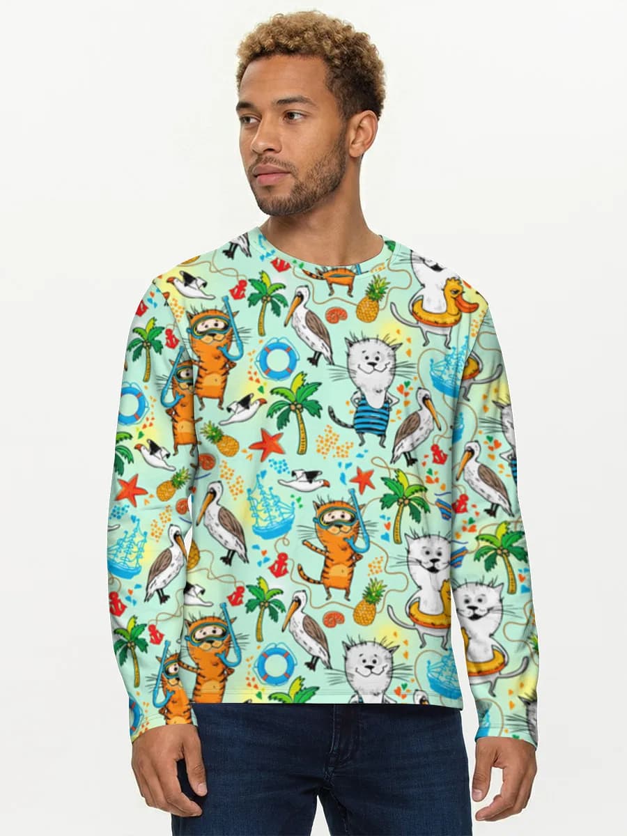 Men's cotton long sleeve shirt